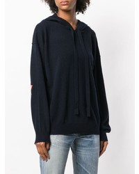 Sweat à capuche bleu marine Zadig & Voltaire