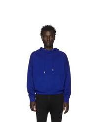 Sweat à capuche bleu Eckhaus Latta