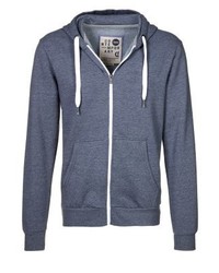 Sweat à capuche bleu Solid