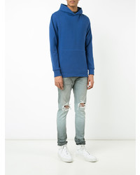 Sweat à capuche bleu John Elliott