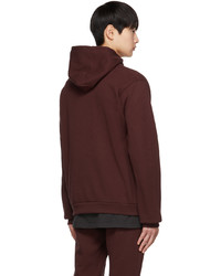 Sweat à capuche bordeaux John Elliott