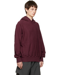 Sweat à capuche bordeaux GR10K