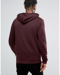 Sweat à capuche bordeaux Asos