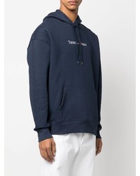 Sweat à capuche brodé bleu marine Tommy Jeans