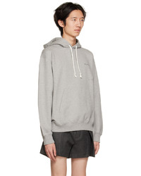 Sweat à capuche brodé gris CDLP