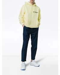 Sweat à capuche brodé jaune Calvin Klein 205W39nyc