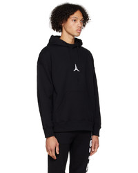 Sweat à capuche brodé noir Givenchy