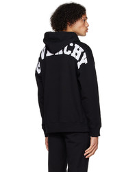 Sweat à capuche brodé noir Givenchy