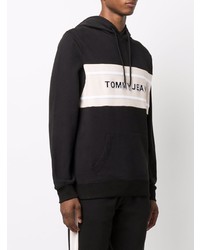 Sweat à capuche brodé noir Tommy Jeans