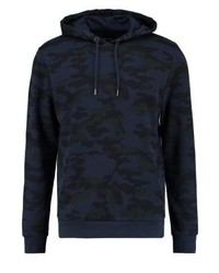 Sweat à capuche camouflage bleu marine YOURTURN