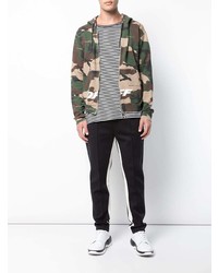 Sweat à capuche camouflage marron Off-White