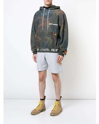 Sweat à capuche camouflage multicolore Heron Preston