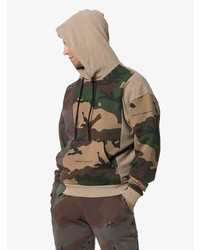 Sweat à capuche camouflage noir et blanc Off-White