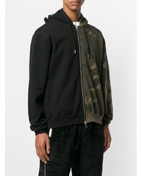 Sweat à capuche camouflage noir Stampd