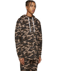 Sweat à capuche camouflage olive Pyer Moss