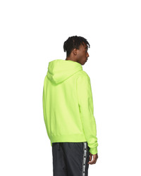 Sweat à capuche chartreuse Off-White