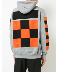 Sweat à capuche écossais gris Off-White