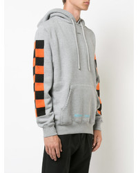 Sweat à capuche écossais gris Off-White