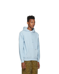 Sweat à capuche en polaire bleu clair Noah NYC