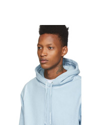 Sweat à capuche en polaire bleu clair Noah NYC