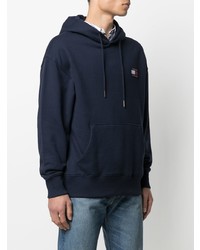 Sweat à capuche en polaire bleu marine Tommy Jeans