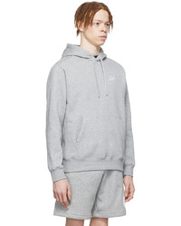 Sweat à capuche en polaire gris Nike