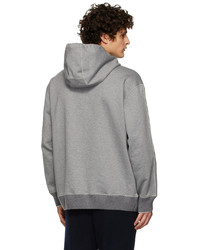 Sweat à capuche en polaire gris Agnona