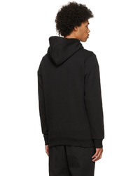 Sweat à capuche en polaire imprimé noir et blanc adidas Originals