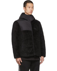 Sweat à capuche en polaire noir Moncler Genius