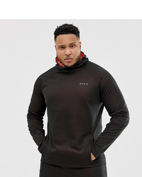 Sweat à capuche en polaire noir ASOS 4505