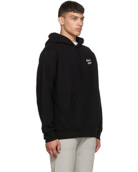 Sweat à capuche en polaire noir MAISON KITSUNÉ