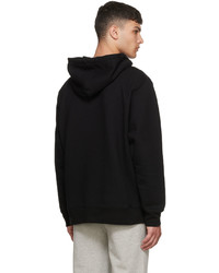 Sweat à capuche en polaire noir MAISON KITSUNÉ