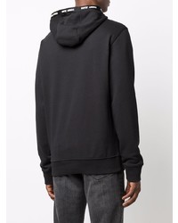 Sweat à capuche en polaire noir Tommy Jeans