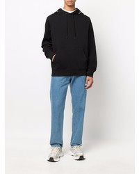 Sweat à capuche en polaire noir Calvin Klein Jeans