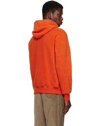 Sweat à capuche en polaire orange Ps By Paul Smith