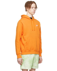 Sweat à capuche en polaire orange Nike