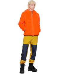 Sweat à capuche en polaire orange MONCLER GRENOBLE