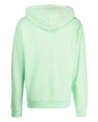 Sweat à capuche en polaire vert menthe Moschino