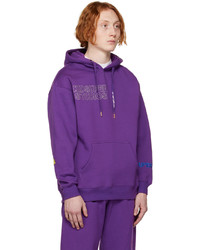 Sweat à capuche en polaire violet KidSuper