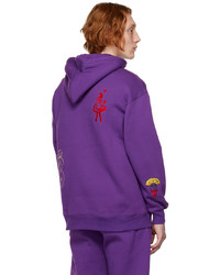 Sweat à capuche en polaire violet KidSuper