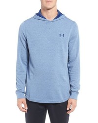 Sweat à capuche en tricot bleu clair