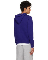 Sweat à capuche en tricot bleu marine Polo Ralph Lauren