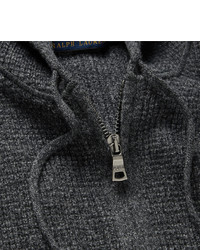 Sweat à capuche en tricot gris foncé Polo Ralph Lauren