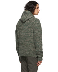 Sweat à capuche en tricot olive John Elliott