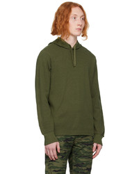 Sweat à capuche en tricot olive rag & bone