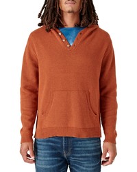 Sweat à capuche en tricot orange