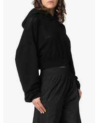 Sweat à capuche en tulle noir Amiri