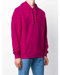 Sweat à capuche fuchsia Moschino