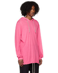 Sweat à capuche fuchsia Rick Owens