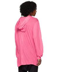 Sweat à capuche fuchsia Rick Owens